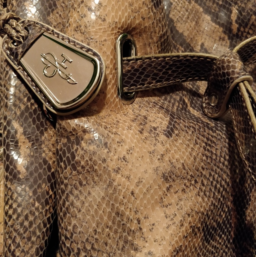 * Cole Haan Ellie Python Cornelia Drawstring - image 3